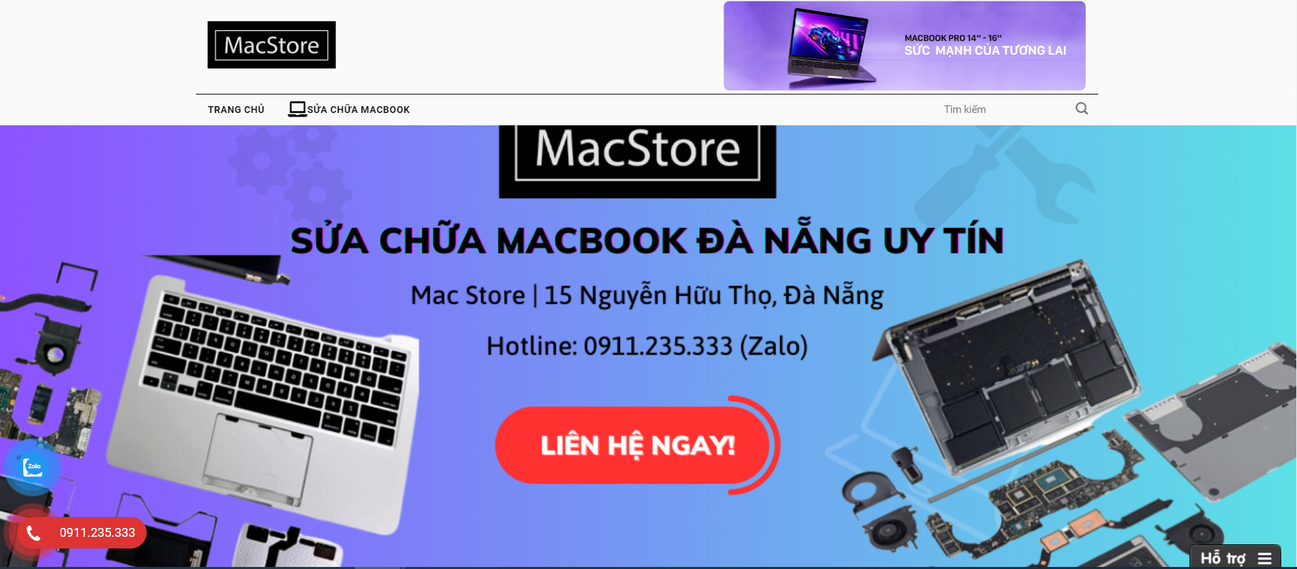 Trung tâm bảo hành - sửa chữa macbook tại Đà Nẵng