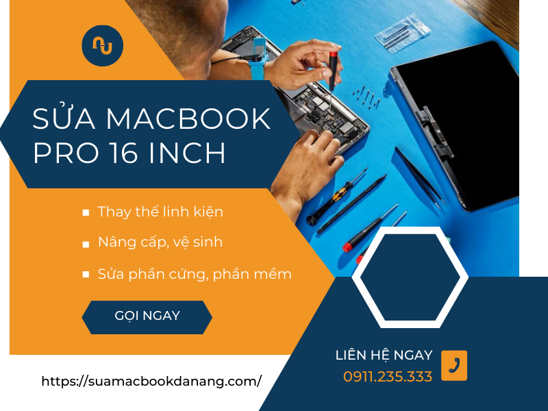Lựa chọn địa chỉ sửa macbook Pro 16inch M1 tại Đà Nẵng uy tín